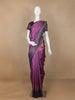 Purple Floral Design Semi Tussar Silk Saree