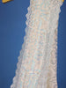 White Net Bridal Saree with Sequins Floral Design on the Body with Designed Border - Diadem