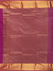 Purple Leaf Motif Pure Kanchipuram Silk Saree - Diadem