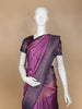 Purple Floral Design Semi Tussar Silk Saree