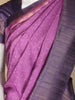 Purple Floral Design Semi Tussar Silk Saree