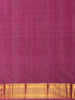 Purple Leaf Motif Pure Kanchipuram Silk Saree - Diadem