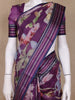 Lavender Floral Design Printed Kota Cotton Saree - Diadem