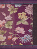 Lavender Floral Design Printed Kota Cotton Saree - Diadem