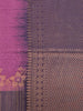 Purple Floral Design Semi Tussar Silk Saree