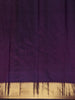 Purple Floral Woven Pure Kanchipuram Silk Saree - Diadem