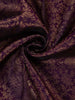 Purple Floral Woven Pure Kanchipuram Silk Saree - Diadem
