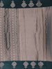 Grey Floral And Stripes Designed Semi Tissue Saree - Diadem