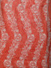 Light Orange Floral Printed Cotton Salwar Suit - Diadem
