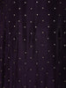 Dark Purple Floral Designed Crepe Anarkali Salwar Suit - Diadem