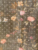 Light Brown Banarasi Saree with Floral Design on the Body with Designed Border