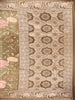 Brown Banarasi Saree with Floral Design on the Body with Designed Border - Diadem