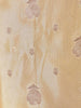 Sandal Banarasi Saree with Flower Design on the Body with Zari Border - Diadem