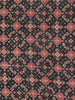 Black Chanderi Silk Saree with Illusion Design on the Body with Contrast Border