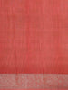 Black Chanderi Silk Saree with Illusion Design on the Body with Contrast Border
