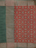 Maroon Chanderi Silk Saree with Illusion Design on the Body with Contrast Border - Diadem