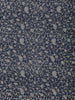 Navy Blue Chanderi Silk Saree with Paisley and Flower Design on the Body with Designed Border