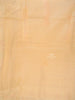 Light Orange Semi Banarasi Saree with Plain Body and Floral Embroidery Border - Diadem