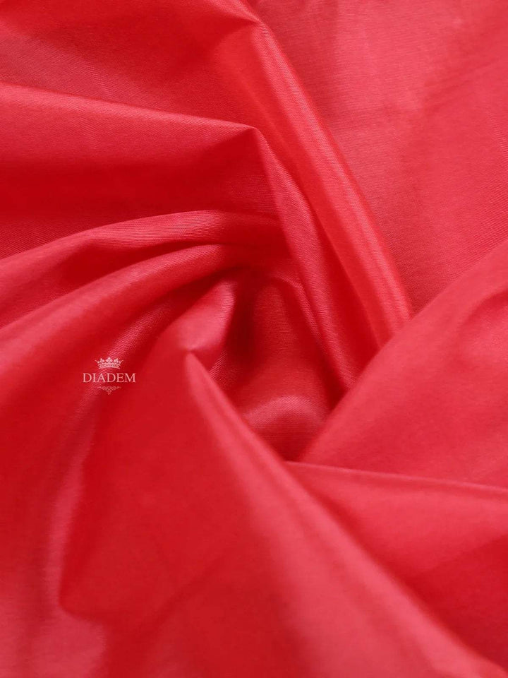 Pink Pure Kanchipuram Bridal Silk Saree with Plain Body Design with Peacock Designed Zari Border - Diadem