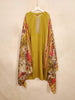 Mustard Yellow Straight Cut Salwar Suit Adorned with Sequins and Stripes Design With Dupatta - Diadem