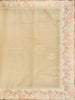 Pista Green Semi Banarasi Saree with Plain Body and Floral Embroidery Border - Diadem