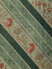 Green Semi Tussar Silk Saree with Rural Motif Design on the Body with Paisley Design Border