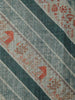 Peacock Blue Semi Tussar Silk Saree with Rural Motif on the Body with Designed Lace Border