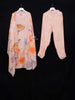 Orange Straight Cut Salwar Suit for Women Adorned with Glitter and Flower Design with Dupatta - Diadem