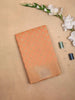 Orange Art Silk Saree with Small Leaf Design on the Body with Matching Border