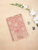 Peach Art Silk Saree with Leaf and Vines Design on the Body with Designed Border