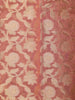 Peach Art Silk Saree with Leaf and Vines Design on the Body with Designed Border