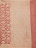 Peach Art Silk Saree with Leaf and Vines Design on the Body with Designed Border