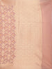 Onion Pink Art Silk Saree with Flower Geometric Design on the Body with Designed Border