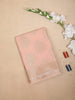 Pink Art Silk Saree with Flower Plant Design on the Body with Matching Zari Border