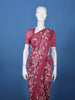 Pink Floral Printed Georgette Saree with Matching Blouse