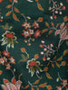 Dark Green Floral Designed Cotton Salwar Suit - Diadem