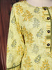 Lime Green Floral Printed Cotton Salwar Suit with Dupatta