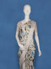 Ivory With Yellow Floral Design Printed Semi Tussar Saree