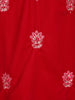 Red Floral Designed Velvet Co Ord Salwar Suit - Diadem
