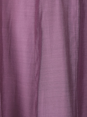 Light Purple Floral Designed Cotton Anarkali Salwar Suit - Diadem