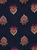 Navy Blue Floral Design Printed Cotton Salwar Suit - Diadem