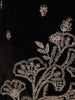 Black Floral Designed Velvet Co Ord Salwar Suit - Diadem