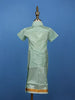 Mint Green Silk Dhoti With Matching Half Sleeve Shirt - Diadem