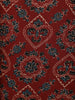 Dark Maroon Floral Printed Cotton Salwar Suit