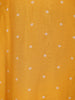 Mustard Yellow Embroidered Polka Dot Straight Cut Salwar Suit