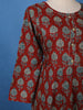 Maroon Floral Printed Cotton Salwar Suit - Diadem