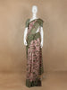 Beige Floral Designed Cotton Fancy Saree