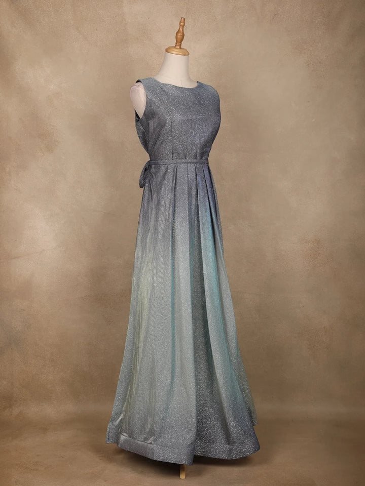 Grey Ombre Glitter Bridesmaid Gown - Diadem