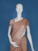 Light Orange With Designed Border Cotton Saree - Diadem