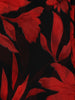 Black Floral Print Georgette Saree